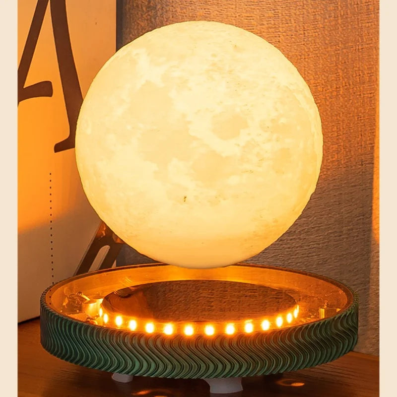 Magnetic Levitating Bulb Saturn Moon Lamp Levitating  Table Lamp