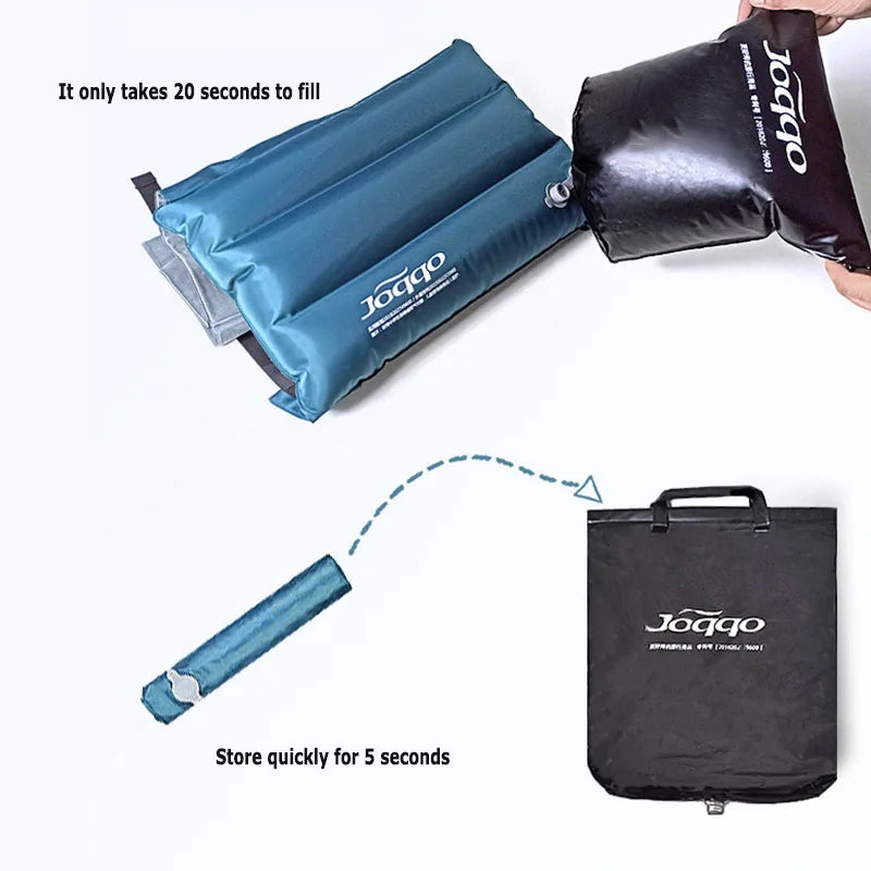 Adjustable Footrest Hammock with Inflatable Pillow Seat