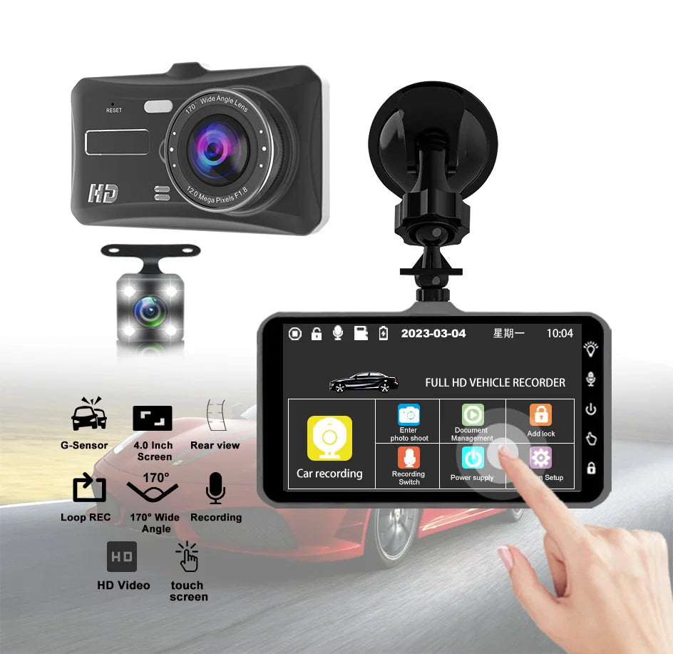 Dash Cam Touch Sensitive Dash Camera WDR G sensor