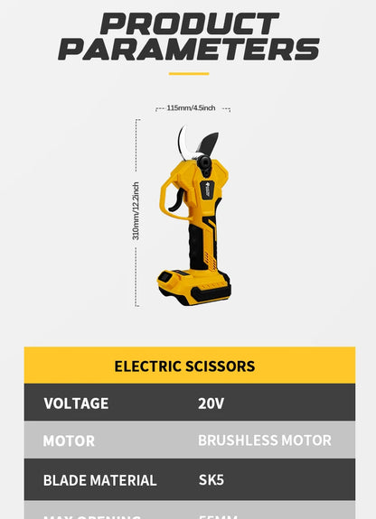 Brushless 1380W Electric Chainsaw Telescoping Pole Pruner