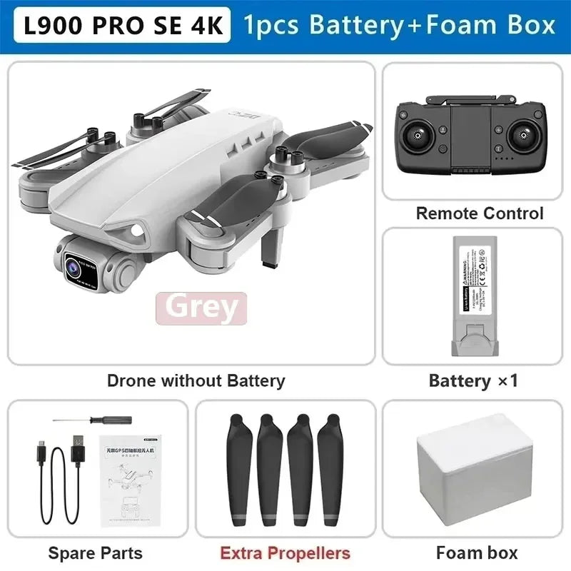 L900 Pro SE MAX GPS Drone 4K Professional Dual HD Camera