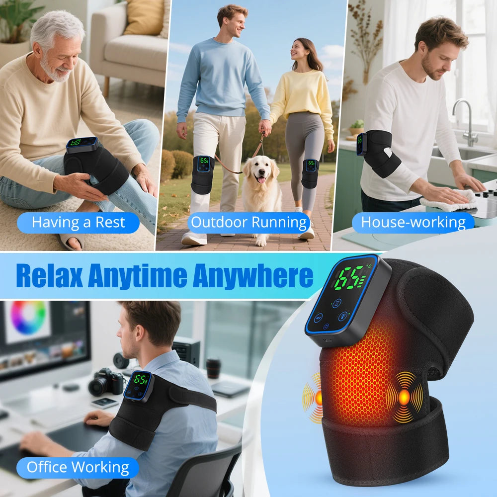 3-in-1 Heated Vibration Knee Massager