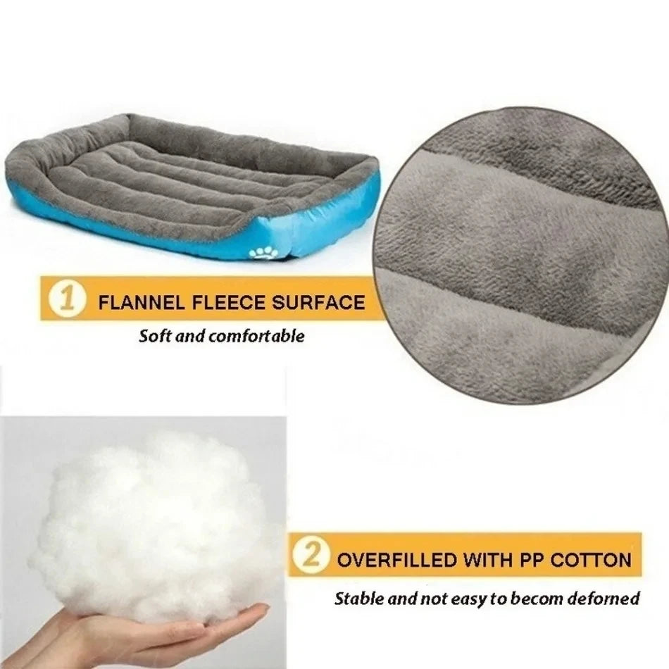 Soft Square Large Dog Sofa Elastic House Cushion