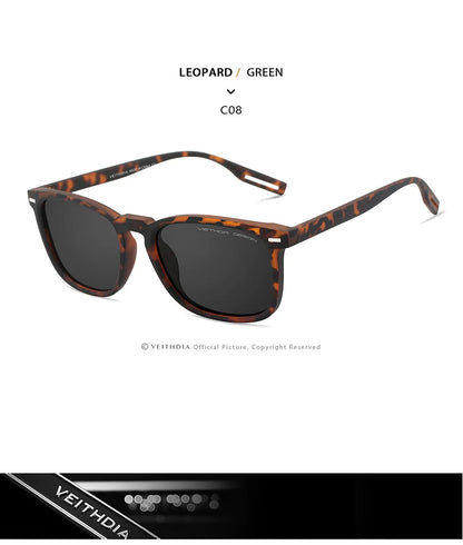 VEITHDIA Fashion Vintage Polarized Sunglasses for Men and Women
