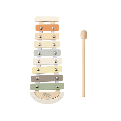 Montessori Wooden Toy Multicolor Xylophone Bell Beads