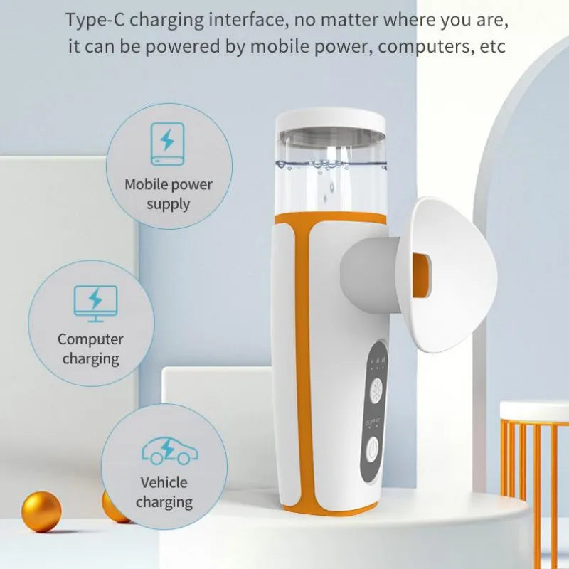 USB Rechargeable Long-Lasting Hot and Cold Dual-Use Misting Eye Moisturizer,