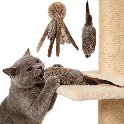 Artificial Rabbit Fur Cat Toys Hunting Ability Training Toy