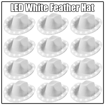 LED Cowboy Hats Wedding Hats Bulk Light up Cowboy Hats
