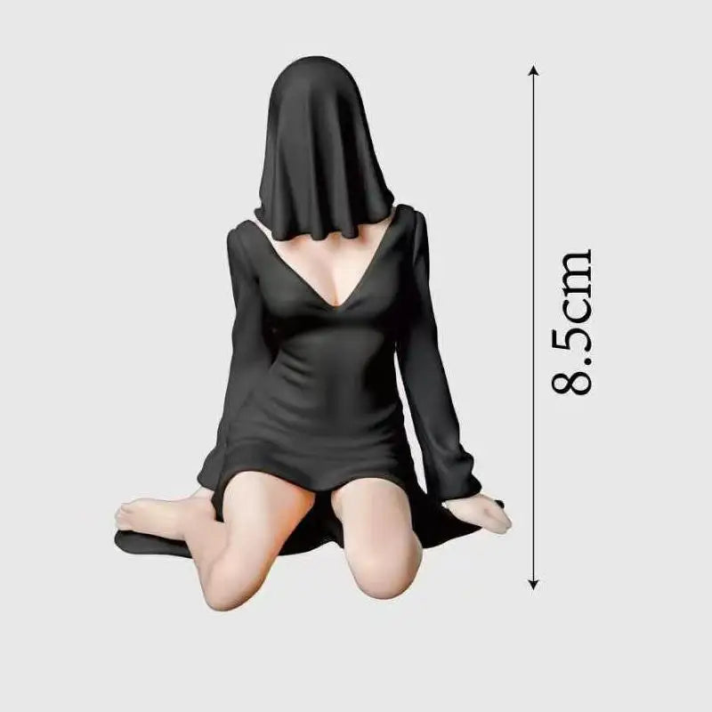 New Mysterious Ghost Lady PVC Figure Mini Anime Girl Figurine Ornament for Computer Desk