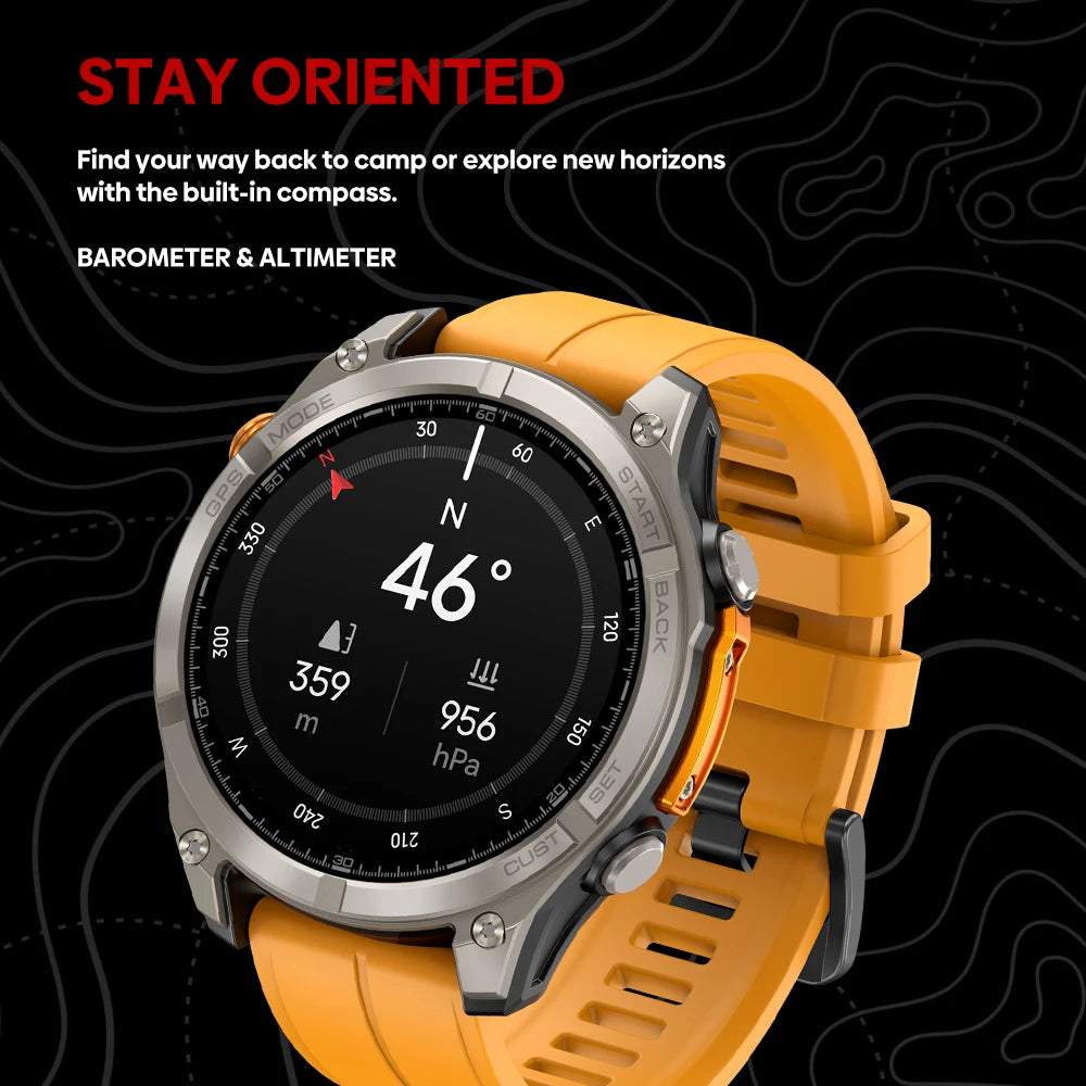 New Ciberer Vertix Stratos 4 GPS Smart Watch 1.43''AMOLED