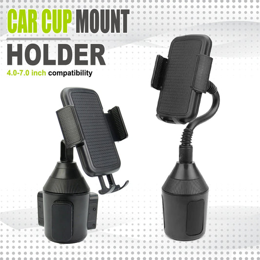 Car Cup Phone Holder 360° Adjustable Universal Bracket