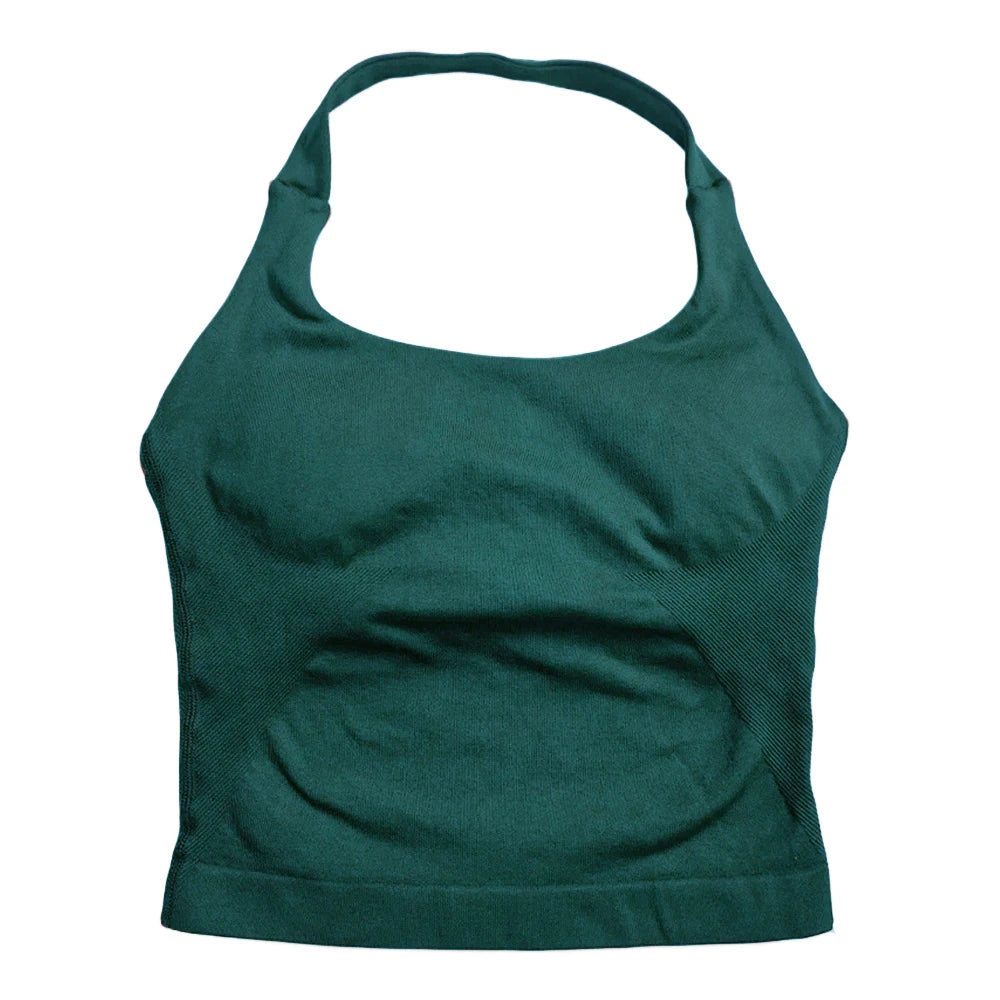 Gym Top Women Clothes Strappy Workout Tank Top Sports Bra