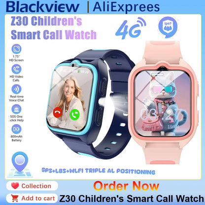 New Z30 Children's Smart Call Watch SOS Waterproof Watches