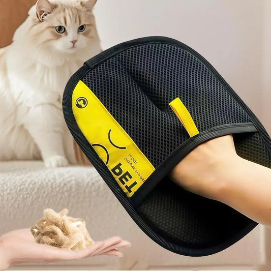 Pet Hair Remover Gloves Electrostatic 2-in-1 Lint Roller Brush