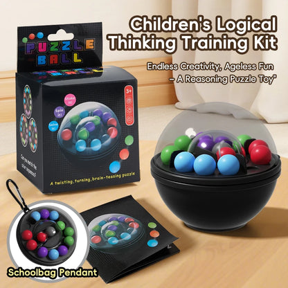 Rotating Puzzle Ball Brain Teaser Toy with Hanging Hook