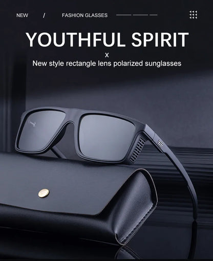 Vintage Polarized Sunglasses Men Fashion Square Eyewear
