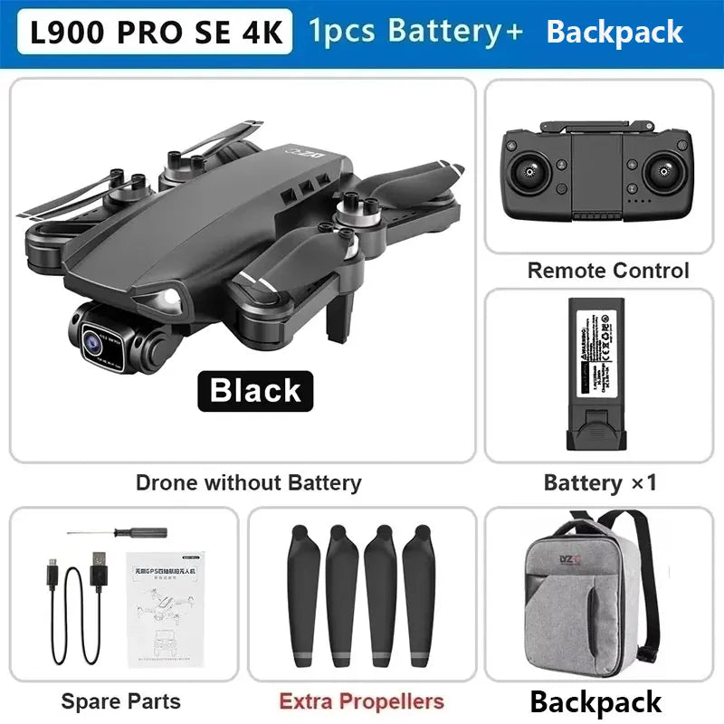 L900 Pro SE MAX GPS Drone 4K Professional Dual HD Camera