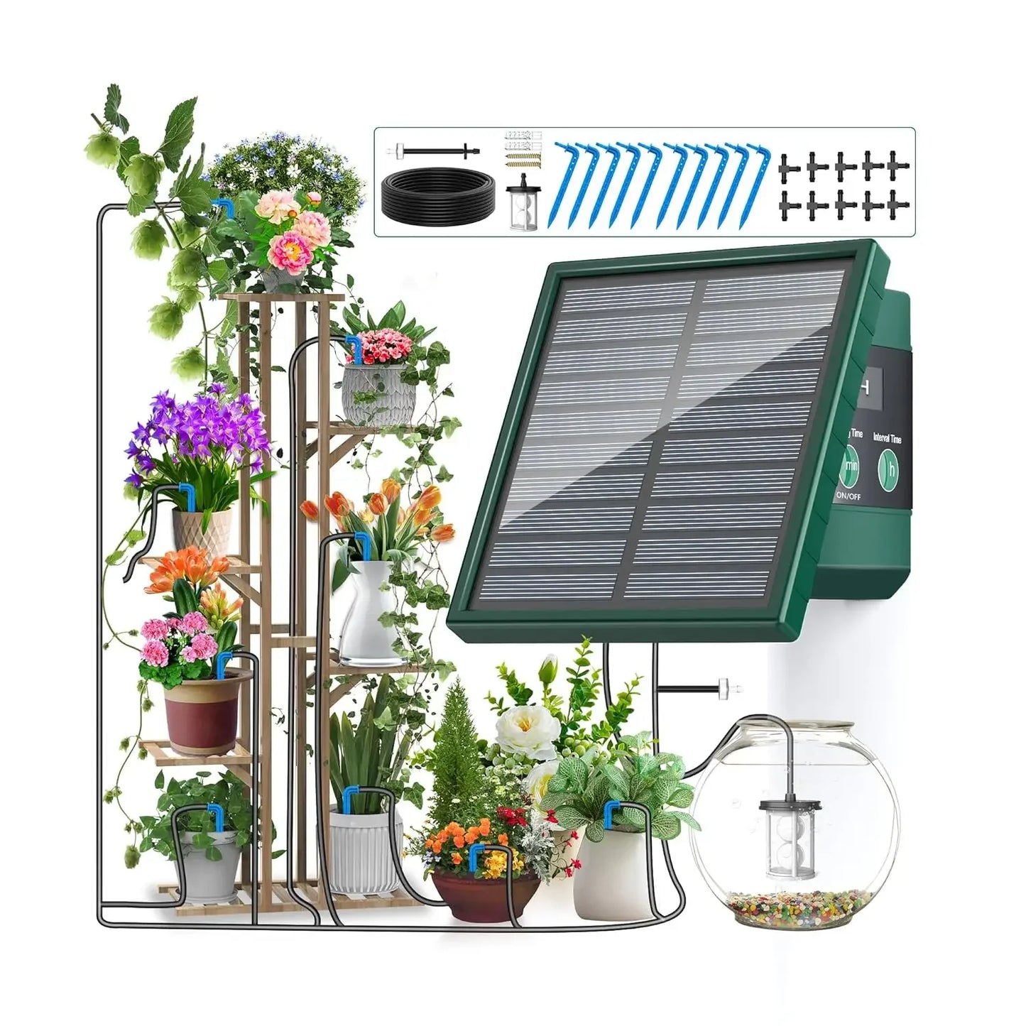 DIY solar drip irrigation kit garden drip irrigation system