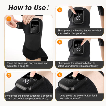 Electric Heating Knee Wrap with 5 Modes Muscle Relaxation