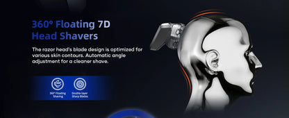 S32 Electric Head Shaver for Men 7D Floating Cutter USB-C Rechargeable
