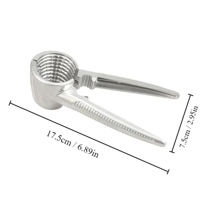 1pc Silvery Metal Multi Functional Walnut Clip Nut Shelling