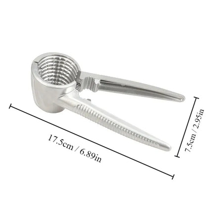 1pc Silvery Metal Multi Functional Walnut Clip Nut Shelling