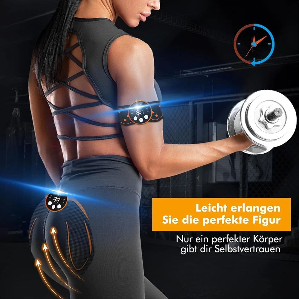 Wireless EMS Ab Trainer - Smart Muscle Stimulator for Home Fitness