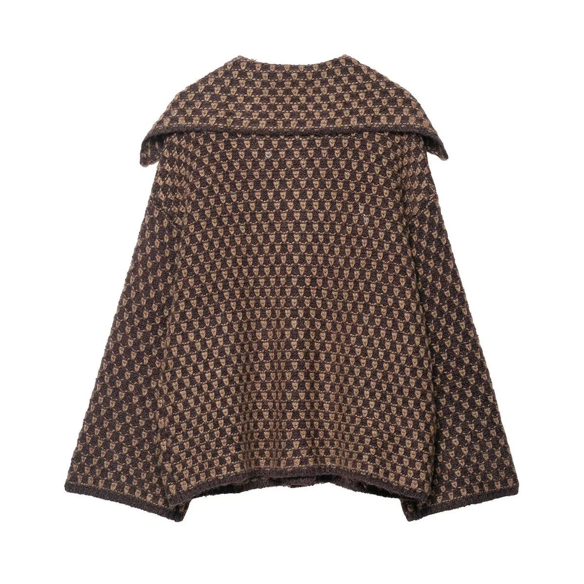 New Autumn Brown Long Sleeve Knitted Cardigans Women