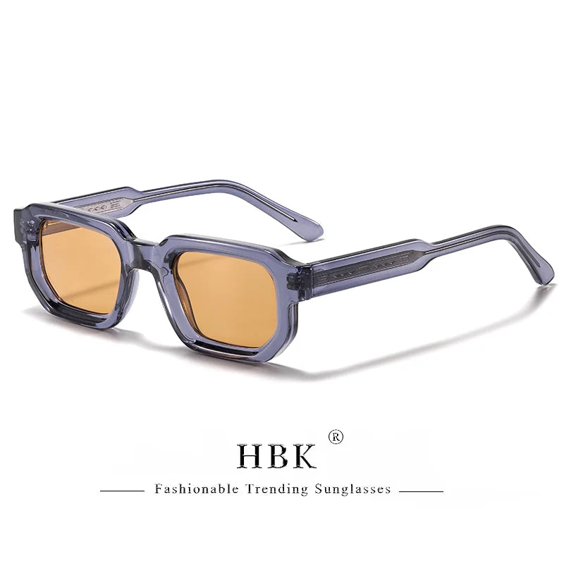 HBK Vintage Polygon Sunglasses for Men Small Frame