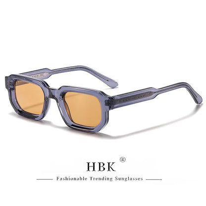 HBK Vintage Polygon Sunglasses for Men Small Frame