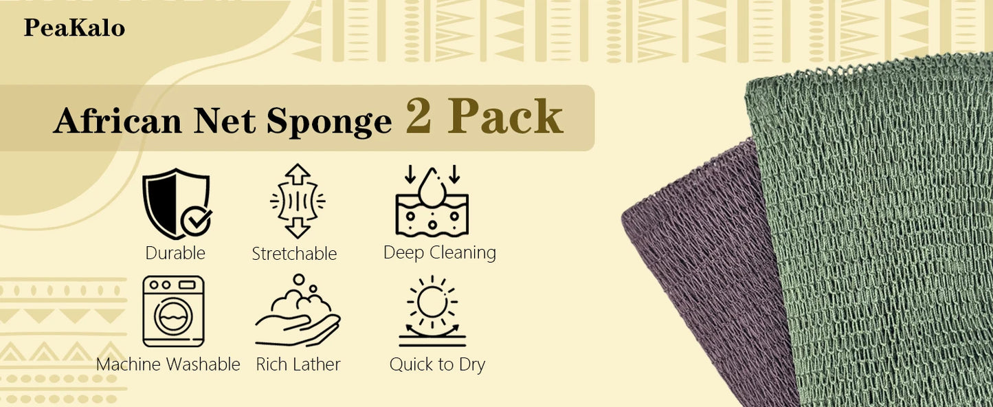 Authentic African Net Sponge Exfoliating Bath Shower