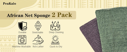 Authentic African Net Sponge Exfoliating Bath Shower