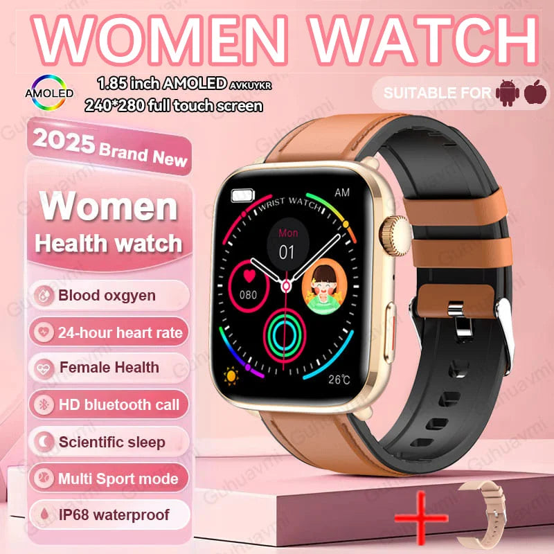 New Women Men AI Smart Diagnosis Watch HRV+PPG Blood Pressure