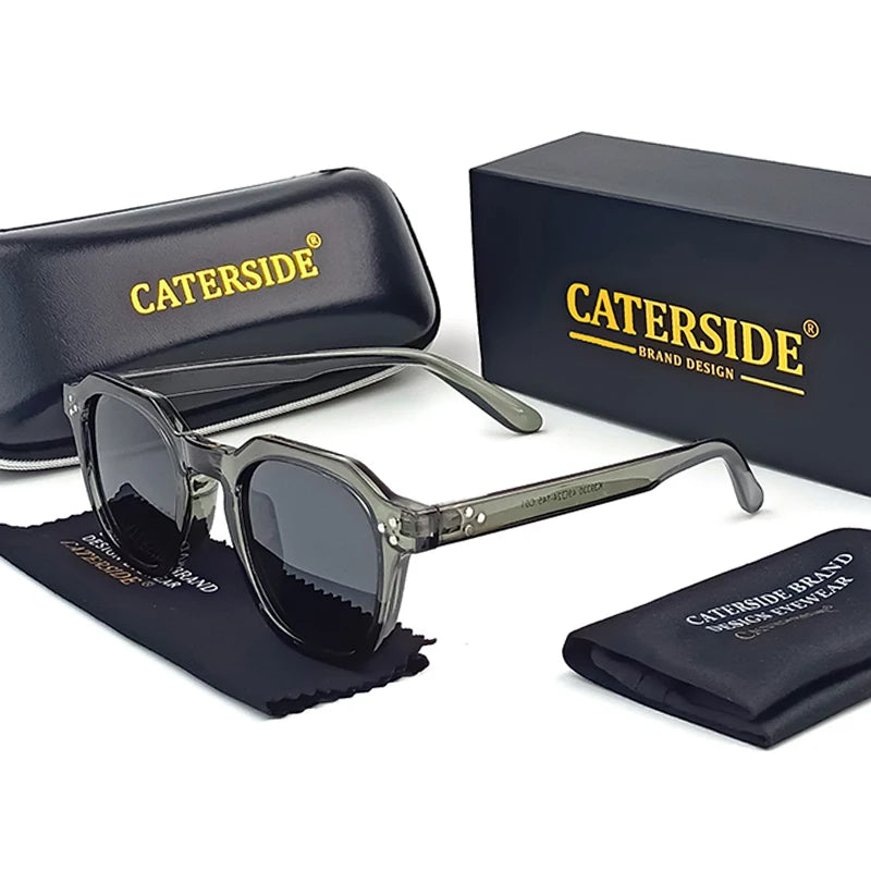 Caterside New Retro Polarized Men Sunglasses Square