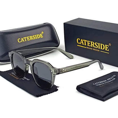 Caterside New Retro Polarized Men Sunglasses Square