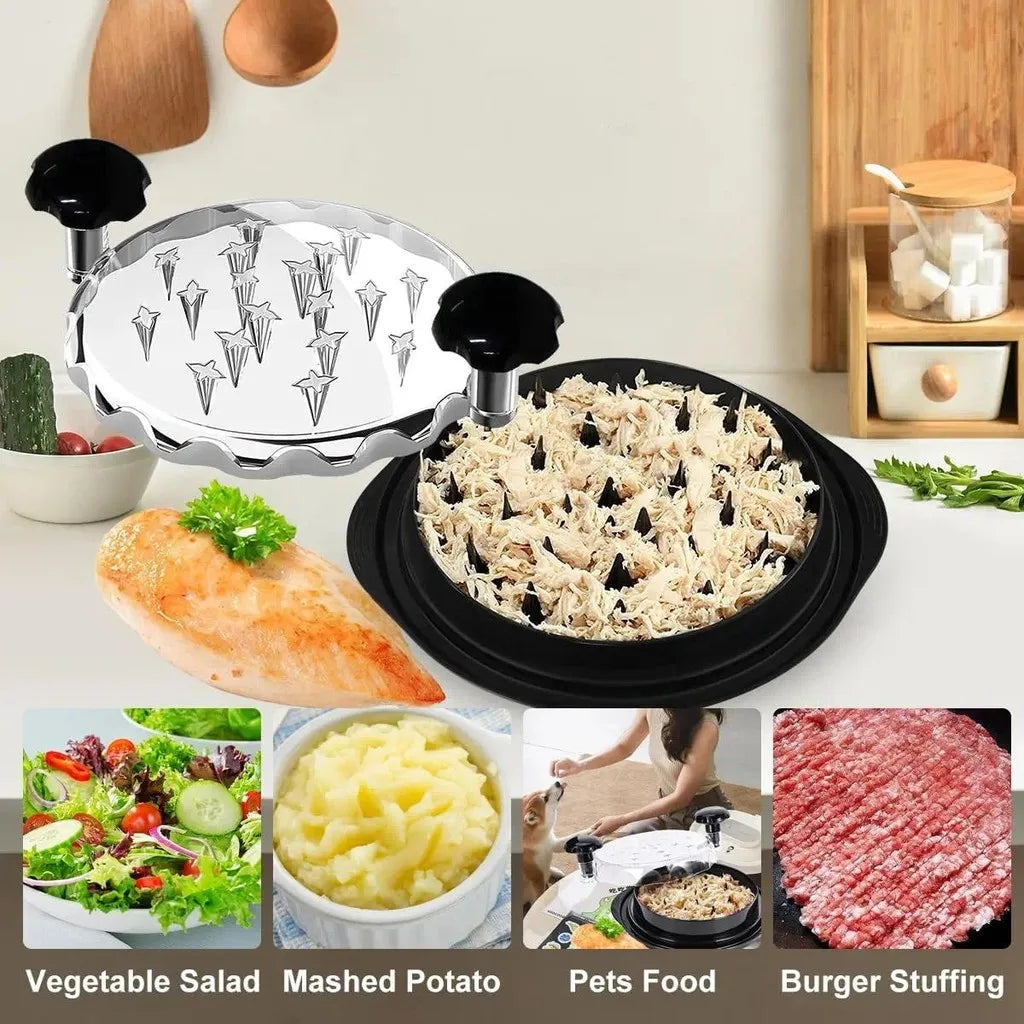 Upgraded Chicken Shredder with Transparent Cover