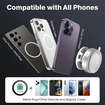 Upgraded 360° Vacuum Magnetic Phone Holder