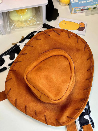 Cartoon Cowboy Hat Backpack Cute Fashion Creative Backpack