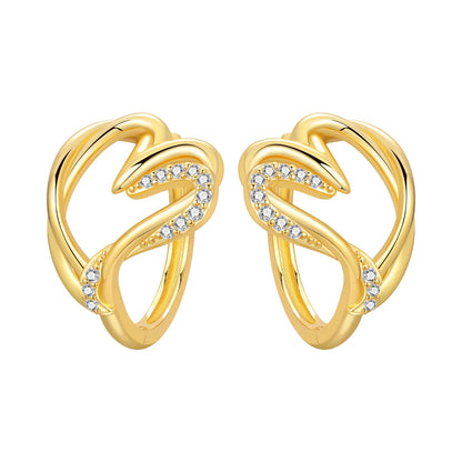 New 925 Sterling Silver 18K Gold Plated Cherry Blossom Butterfly