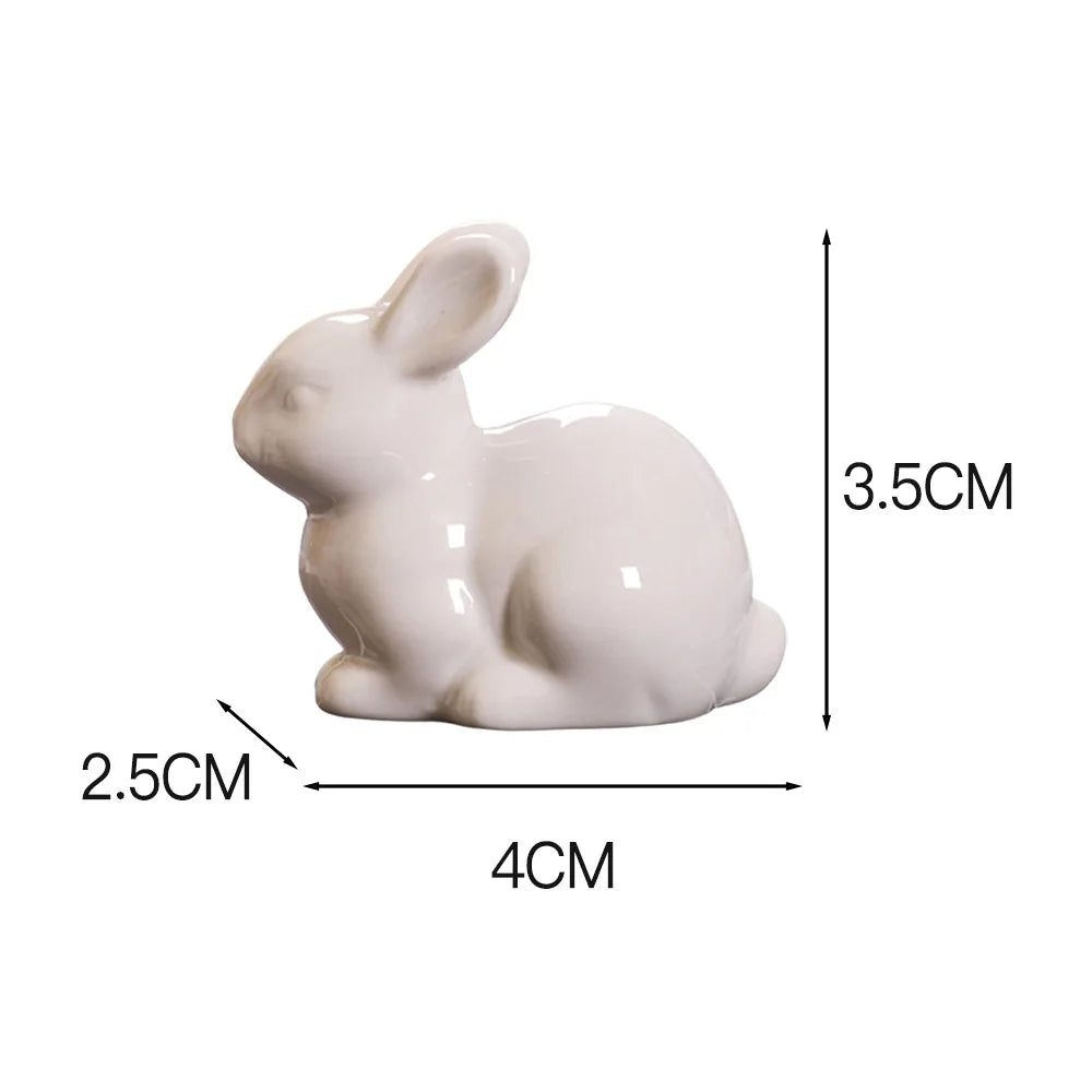 Cute Miniature Bunny Figure Home Decoration