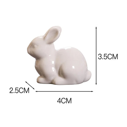 Cute Miniature Bunny Figure Home Decoration