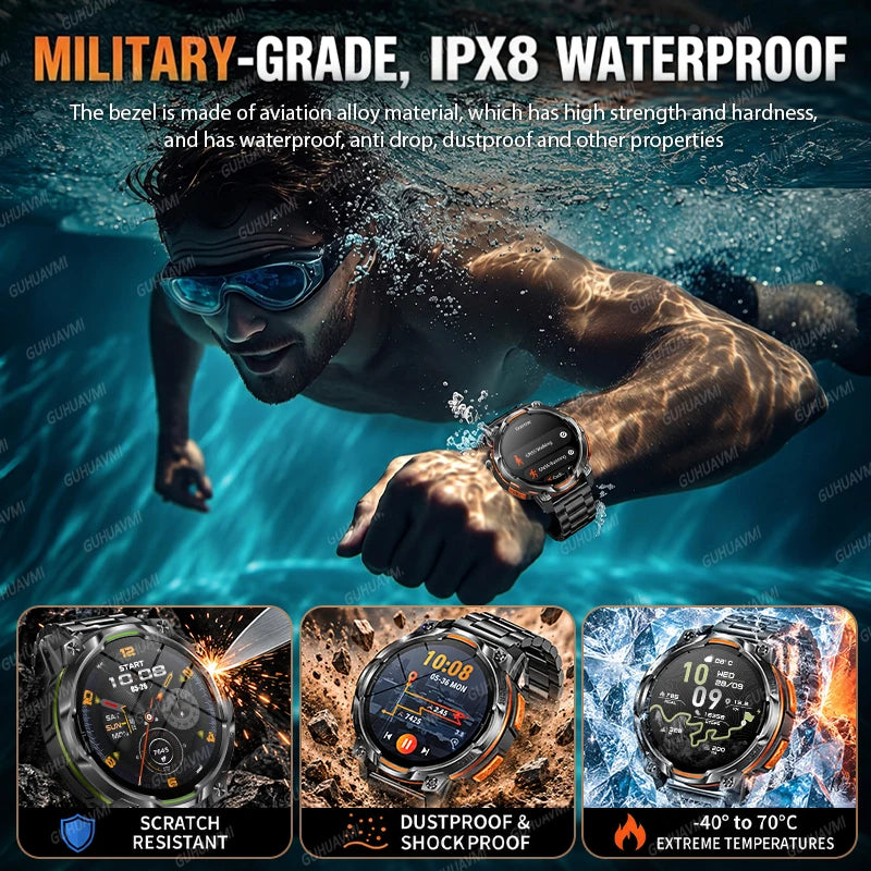 New GPS Map Smart Navigation Watch 1200mAh Battery