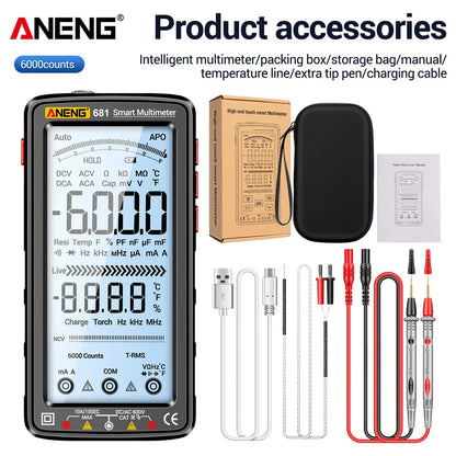 681 Rechargeable Digital Professional Multimeter Voltage Tester