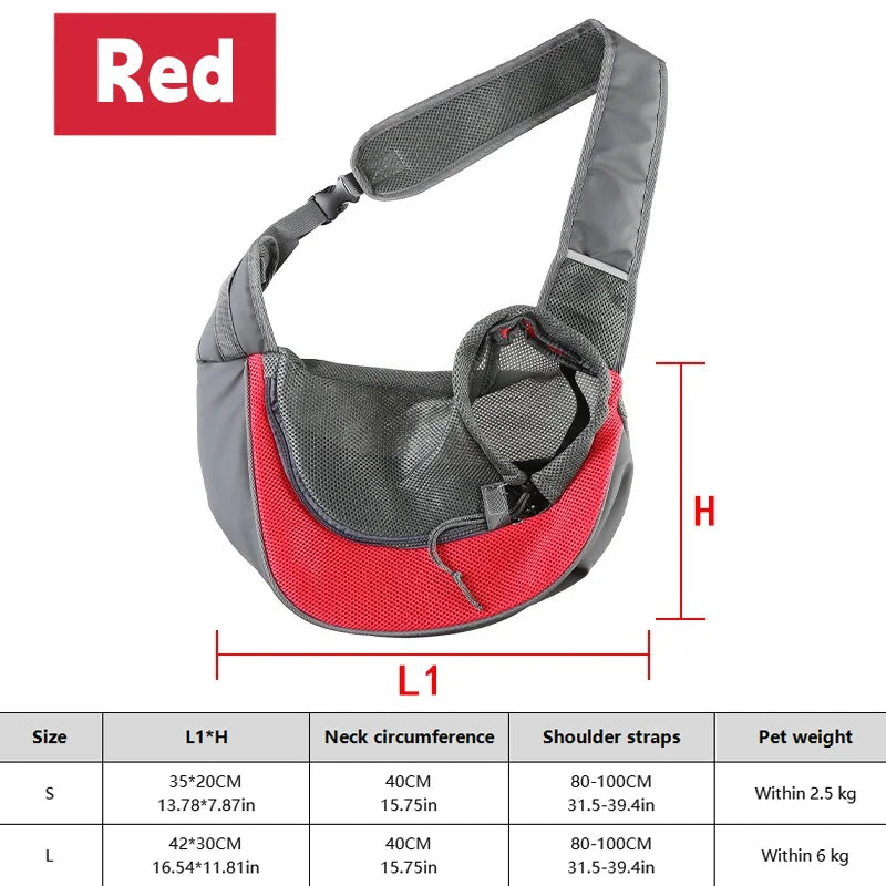 1Pc Dog out backpack,Dog Sling Carrier Breathable