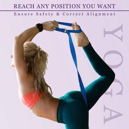 Yoga Strap Cotton Exercise Yoga Belt Adjustable