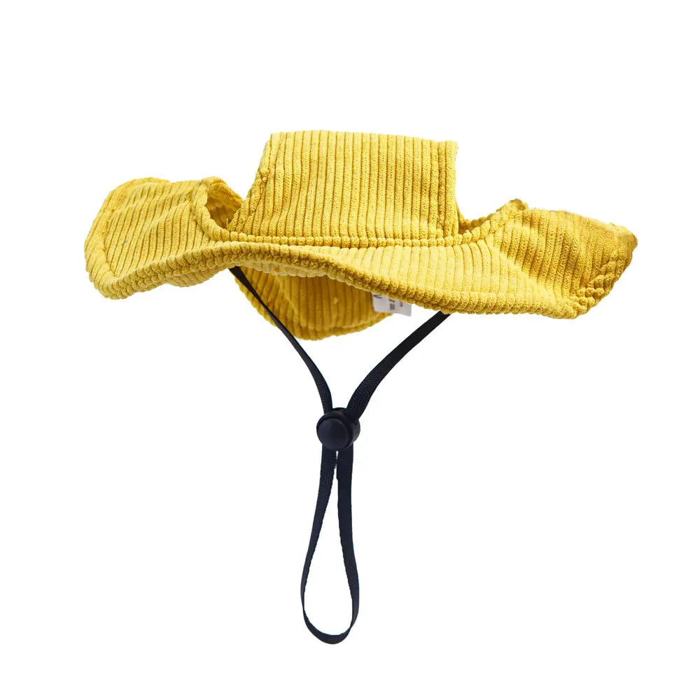 Fashion Big Dog Baseball Cap Durable Corduroy Sun Hat