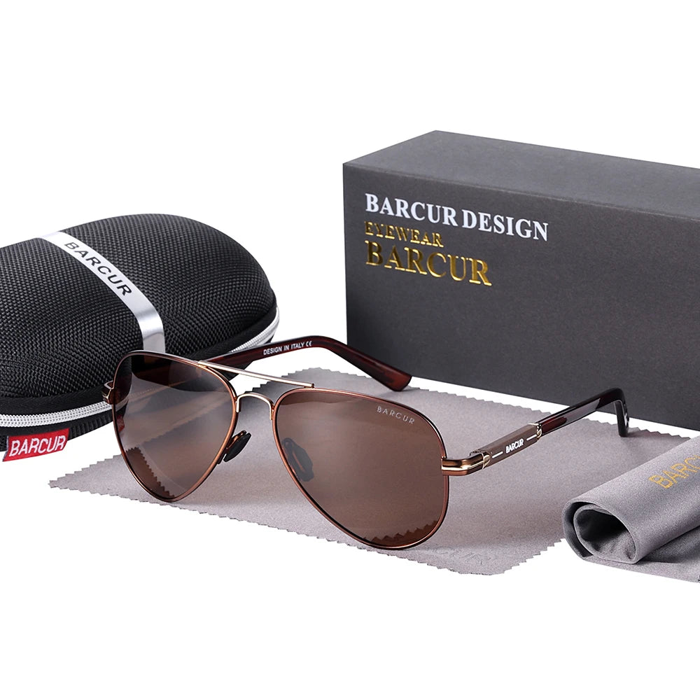 Men Sunglasses Pilot Polarized Sun glasses