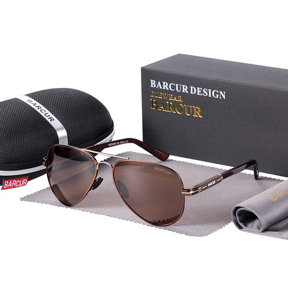 Men Sunglasses Pilot Polarized Sun glasses