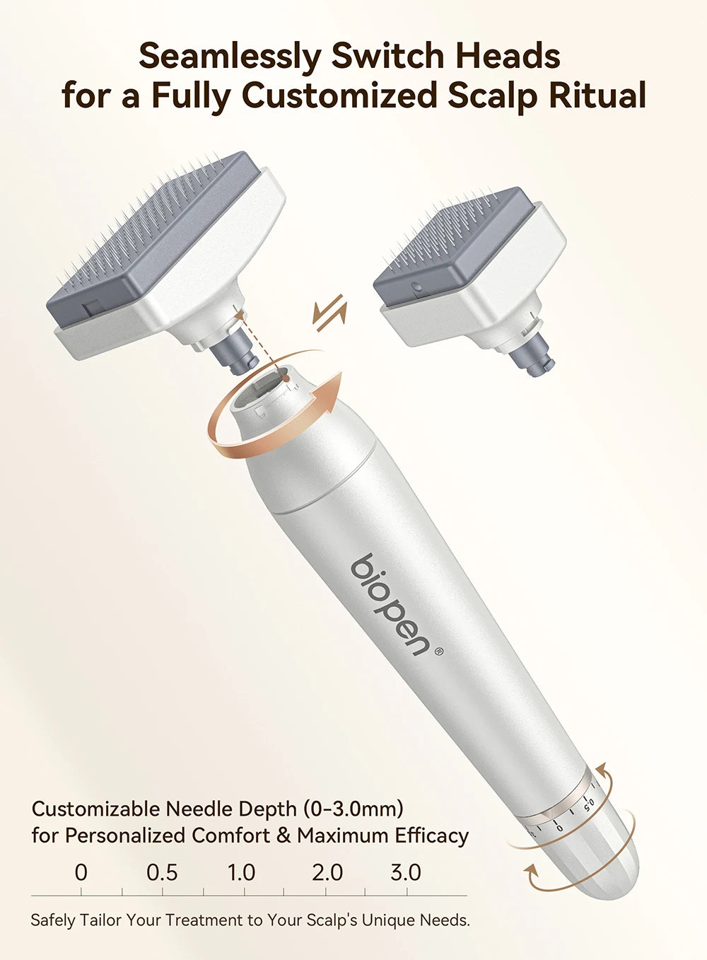 Adjustable 2In1 0.25mm Derma Stamp microneedle