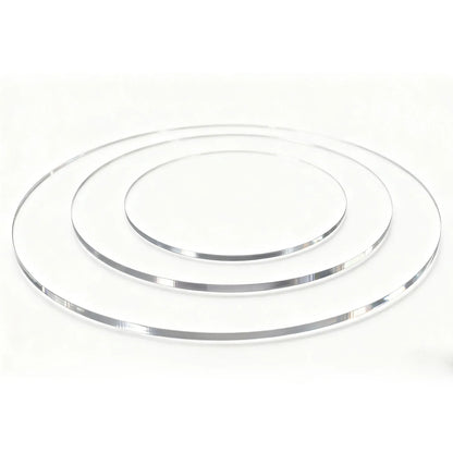 Clear Round Acrylic Sheets Transparent Plexiglass Discs